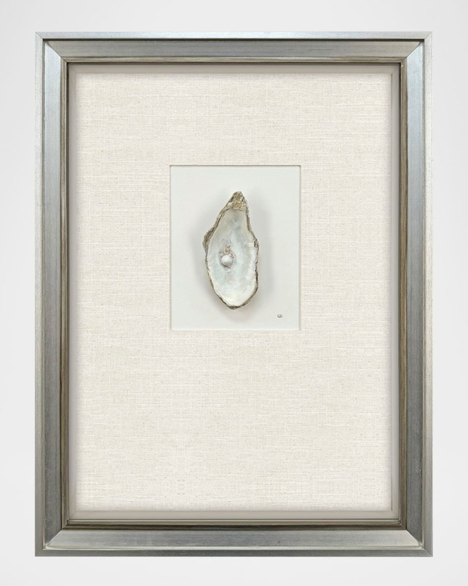 "Oyster in Paradise II" Mixed-Media Wall Art